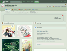 Tablet Screenshot of anti-sess-and-rin.deviantart.com