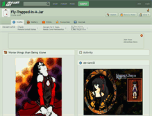 Tablet Screenshot of fly-trapped-in-a-jar.deviantart.com