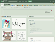 Tablet Screenshot of jinjoeagle.deviantart.com