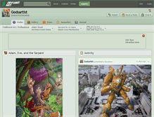 Tablet Screenshot of godsartist.deviantart.com