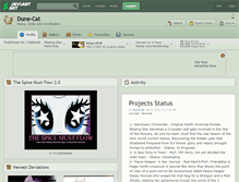 Tablet Screenshot of dune-cat.deviantart.com