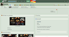 Desktop Screenshot of heraclas.deviantart.com