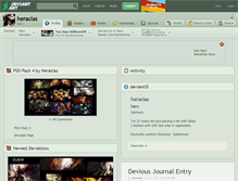 Tablet Screenshot of heraclas.deviantart.com