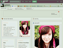 Tablet Screenshot of junicorn.deviantart.com