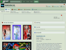 Tablet Screenshot of malakismarvels.deviantart.com