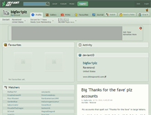Tablet Screenshot of bigfav1plz.deviantart.com