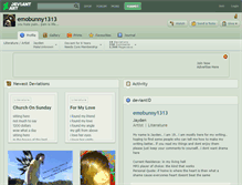 Tablet Screenshot of emobunny1313.deviantart.com