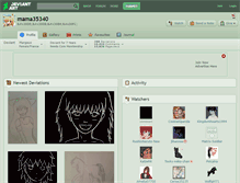 Tablet Screenshot of mama35340.deviantart.com