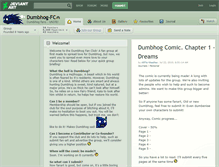 Tablet Screenshot of dumbhog-fc.deviantart.com