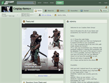 Tablet Screenshot of cosplay-items.deviantart.com