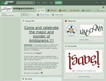 Tablet Screenshot of ambigramcentral.deviantart.com