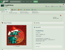 Tablet Screenshot of crypticvensy.deviantart.com