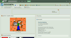 Desktop Screenshot of destinyhedgehog.deviantart.com
