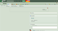 Desktop Screenshot of hirumz.deviantart.com