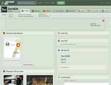 Tablet Screenshot of davidgm.deviantart.com
