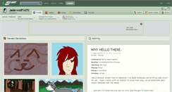 Desktop Screenshot of jade-wolf1470.deviantart.com