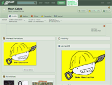 Tablet Screenshot of moon-cakez.deviantart.com
