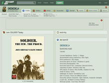 Tablet Screenshot of dededejr.deviantart.com