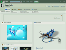 Tablet Screenshot of darznwolfe.deviantart.com