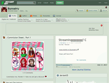Tablet Screenshot of bunnairry.deviantart.com