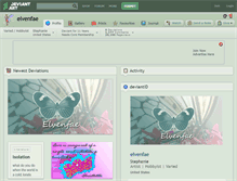 Tablet Screenshot of elvenfae.deviantart.com
