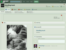 Tablet Screenshot of bleeding-muck.deviantart.com