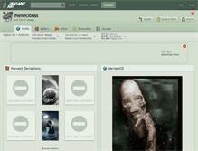Tablet Screenshot of melleciouss.deviantart.com