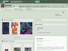 Tablet Screenshot of pixel-pax.deviantart.com