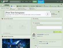 Tablet Screenshot of andyyz.deviantart.com