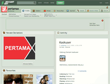 Tablet Screenshot of pertamax.deviantart.com