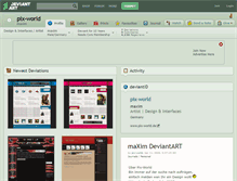 Tablet Screenshot of pix-world.deviantart.com