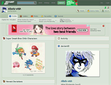 Tablet Screenshot of albels-wish.deviantart.com