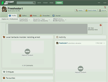 Tablet Screenshot of freeshooter1.deviantart.com