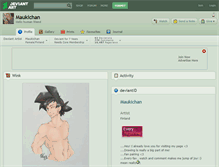 Tablet Screenshot of maukichan.deviantart.com