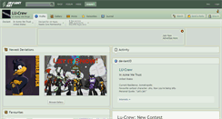 Desktop Screenshot of lu-crew.deviantart.com