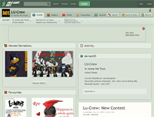 Tablet Screenshot of lu-crew.deviantart.com