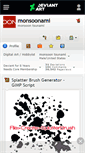 Mobile Screenshot of monsoonami.deviantart.com