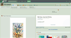 Desktop Screenshot of petirrojoazul.deviantart.com