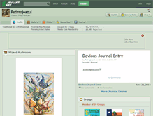 Tablet Screenshot of petirrojoazul.deviantart.com