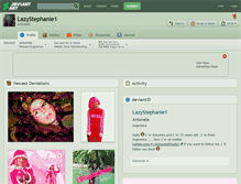 Tablet Screenshot of lazystephanie1.deviantart.com