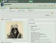 Tablet Screenshot of gray-wolf13.deviantart.com