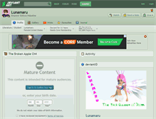 Tablet Screenshot of lunamaru.deviantart.com