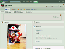 Tablet Screenshot of crazycarrot.deviantart.com