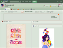 Tablet Screenshot of citronade-arts.deviantart.com