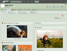 Tablet Screenshot of elijah-snow.deviantart.com