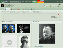 Tablet Screenshot of hermeticdude.deviantart.com