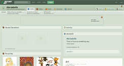 Desktop Screenshot of mia-isabella.deviantart.com