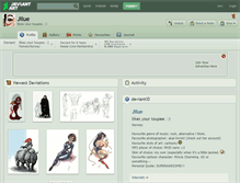 Tablet Screenshot of jilue.deviantart.com