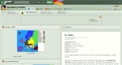 Desktop Screenshot of herrmajorloveswar.deviantart.com