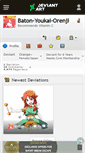 Mobile Screenshot of baton-youkai-orenji.deviantart.com